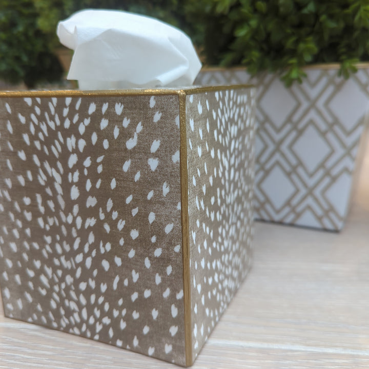 Tan Antelope Tissue Box Cover-Tissue Boxes-LNH Edit