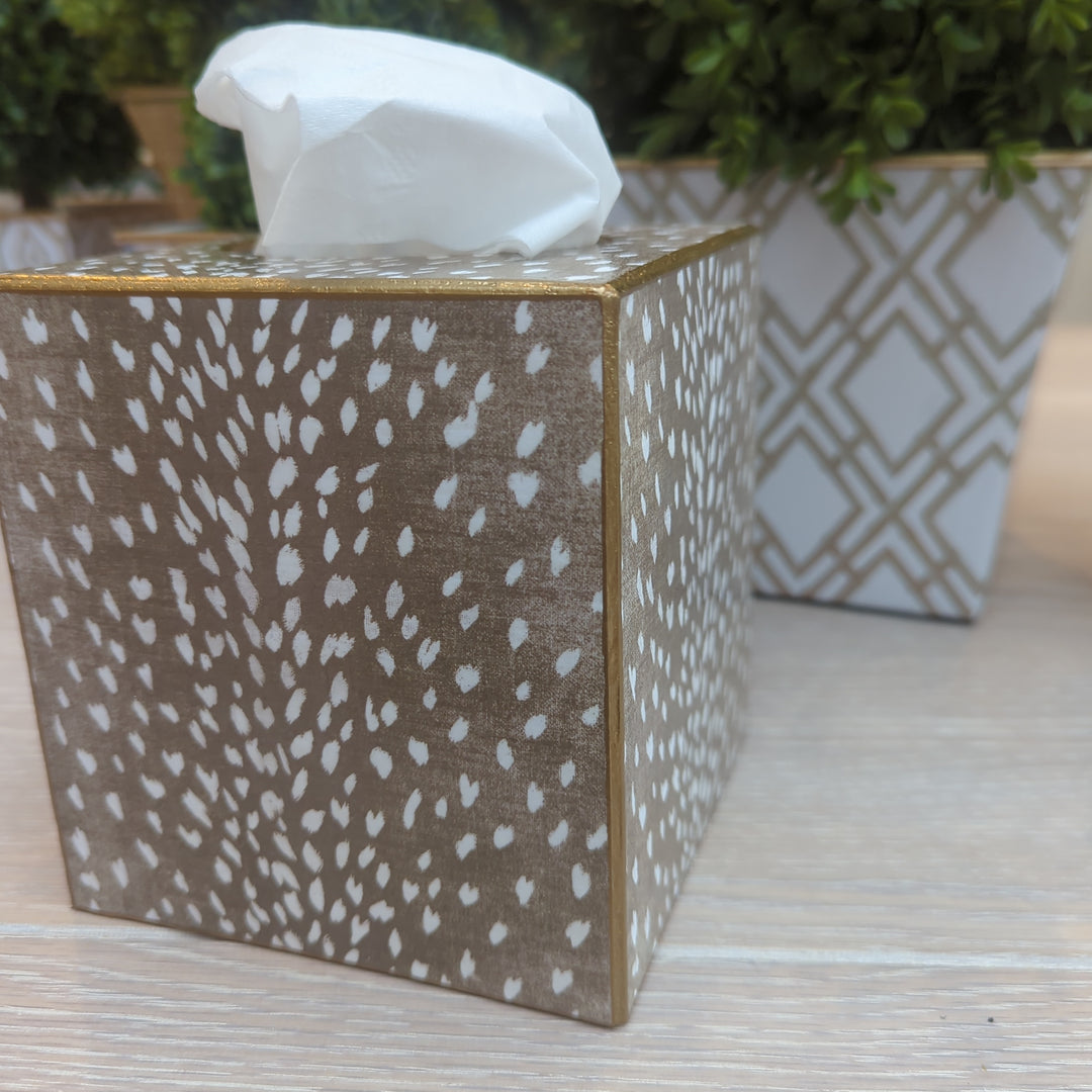 Tan Antelope Tissue Box Cover-Tissue Boxes-LNH Edit