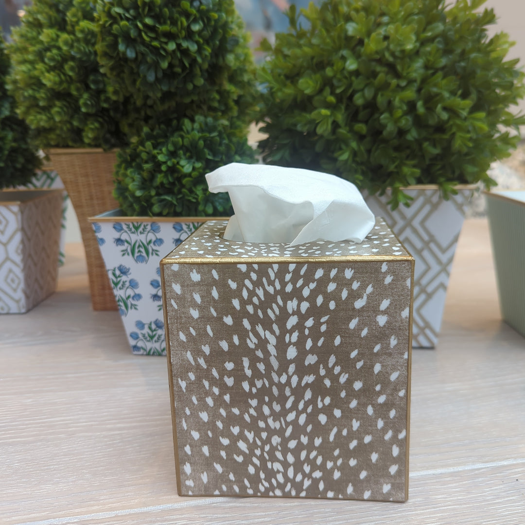 Tan Antelope Tissue Box Cover-Tissue Boxes-LNH Edit