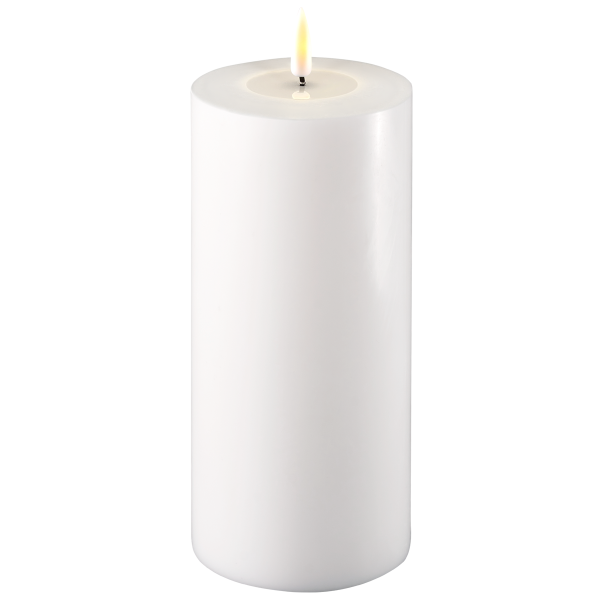 White LED Candle 10 x 20 cm, sold individually-LED Candles-LNH Edit