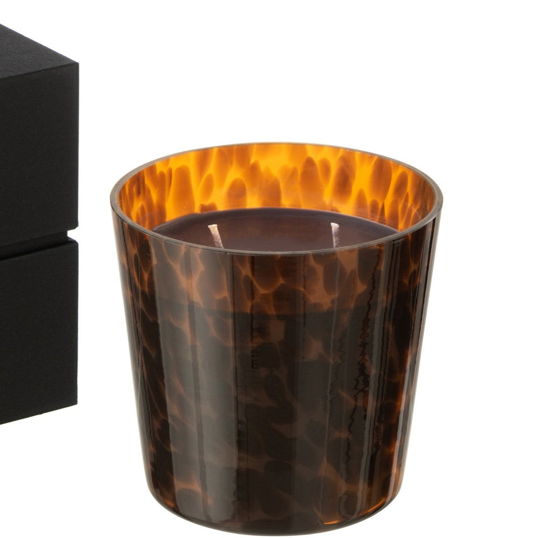 Noa Brown Scented Candle, Medium-Scented Candles-LNH Edit