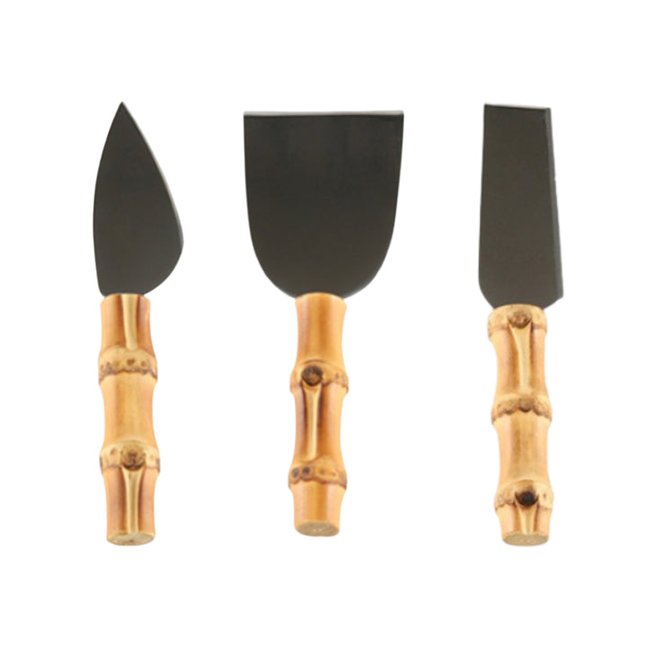 Set of Bamboo Cheese Knives-Serving Cutlery-LNH Edit