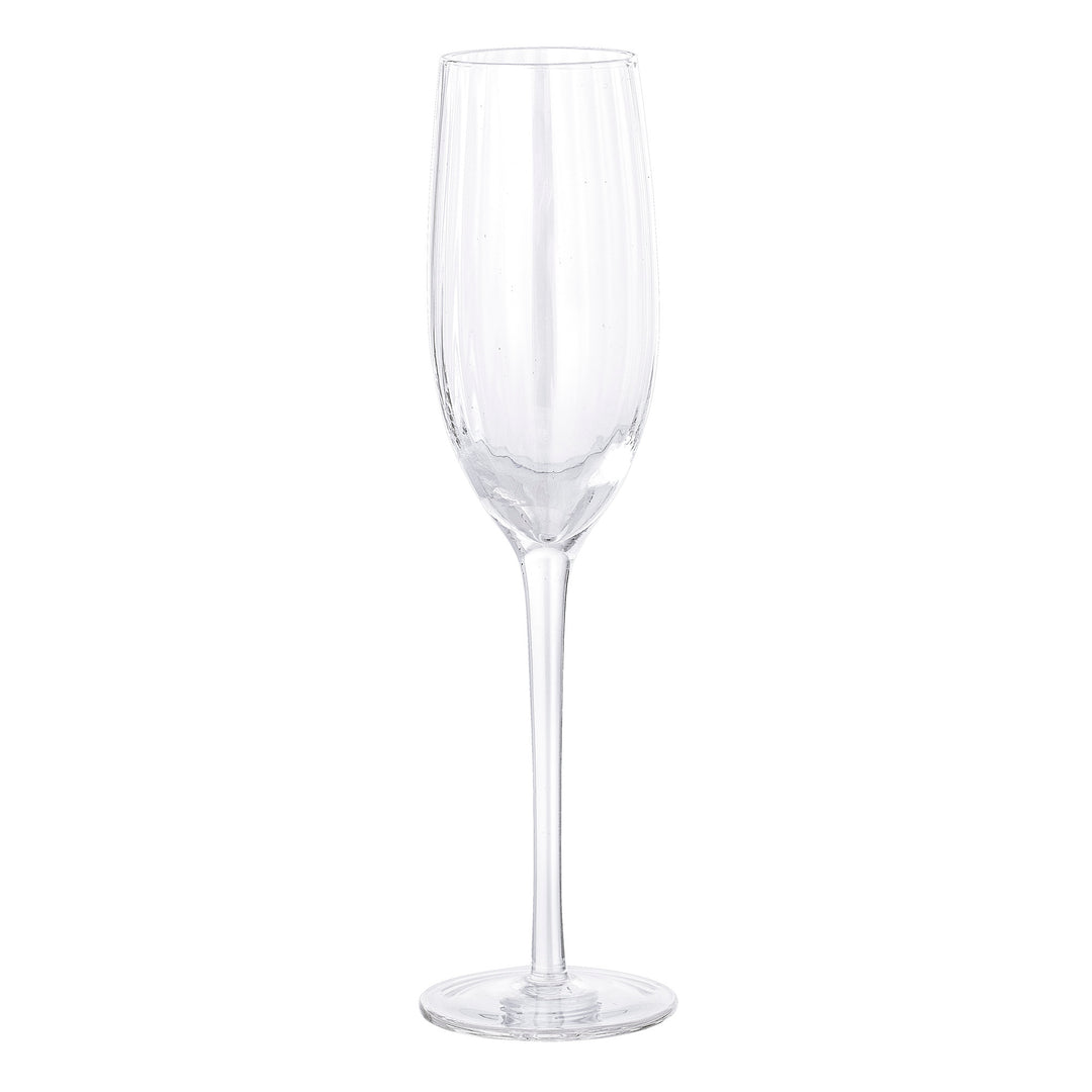 Clear Champagne Flute, set of 6-Wine Glasses-LNH Edit