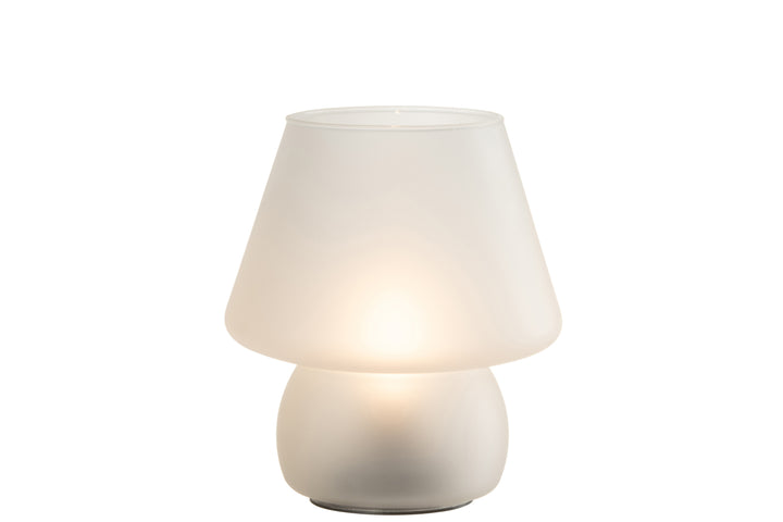 Matt Glass White Table Lamp-Lamp Base-LNH Edit