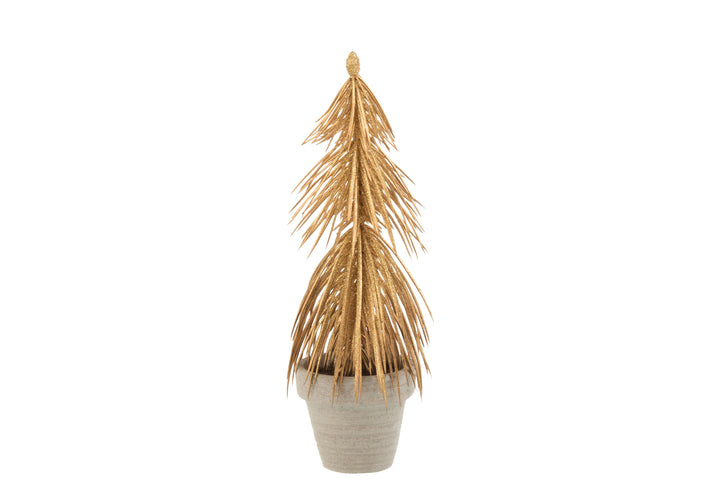 Gold Pine Tree in Pot-Trees-LNH Edit