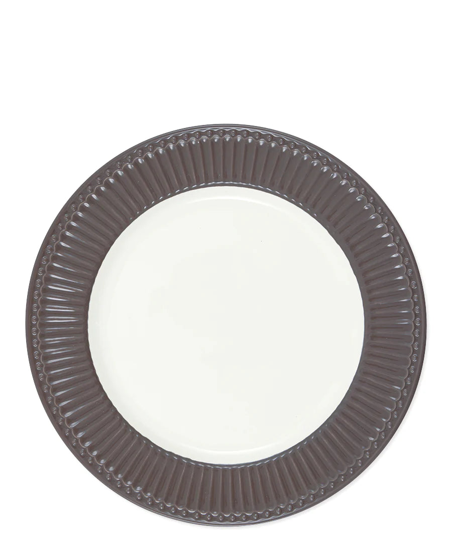 Dark chocolate Alice Dinner Plate , Set of 6-Dinner Plates-LNH Edit