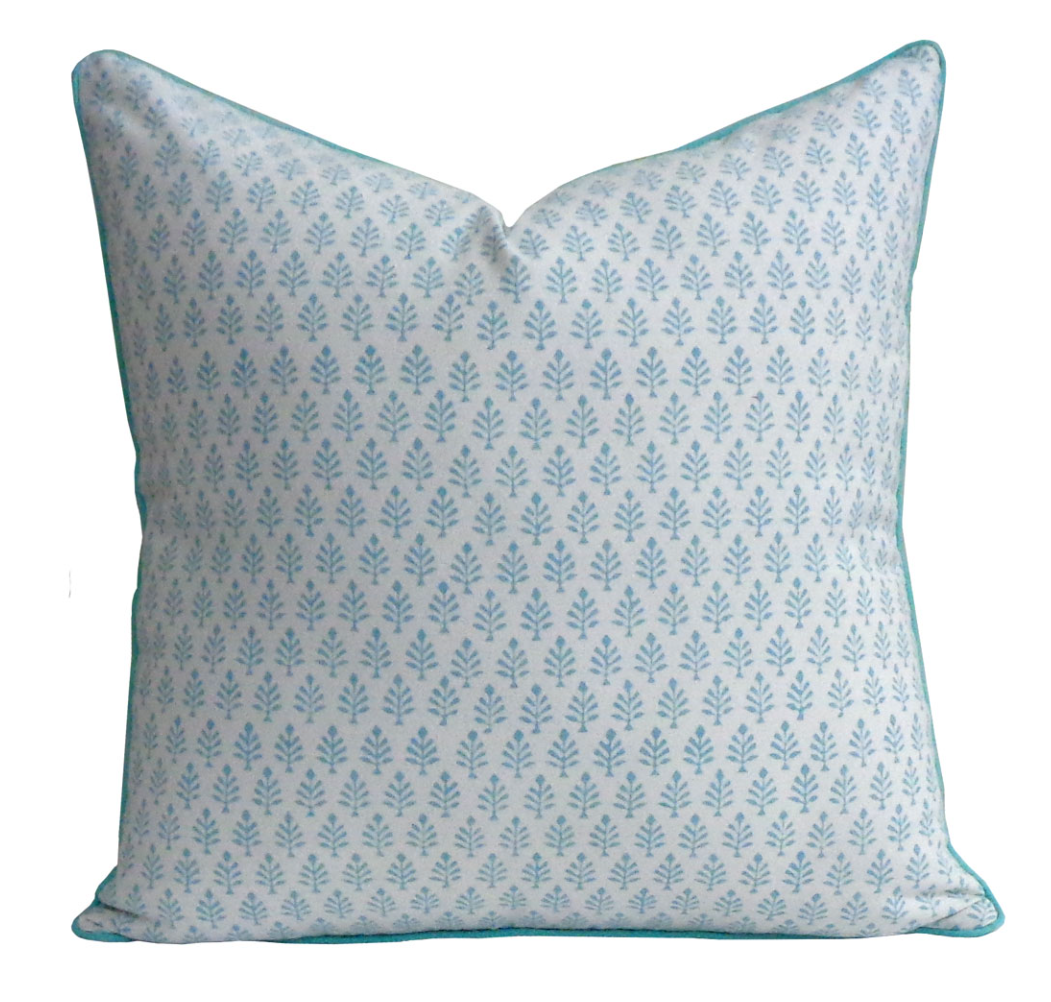 Sofia Turquoise Cushion Cover-Cushion Covers-LNH Edit