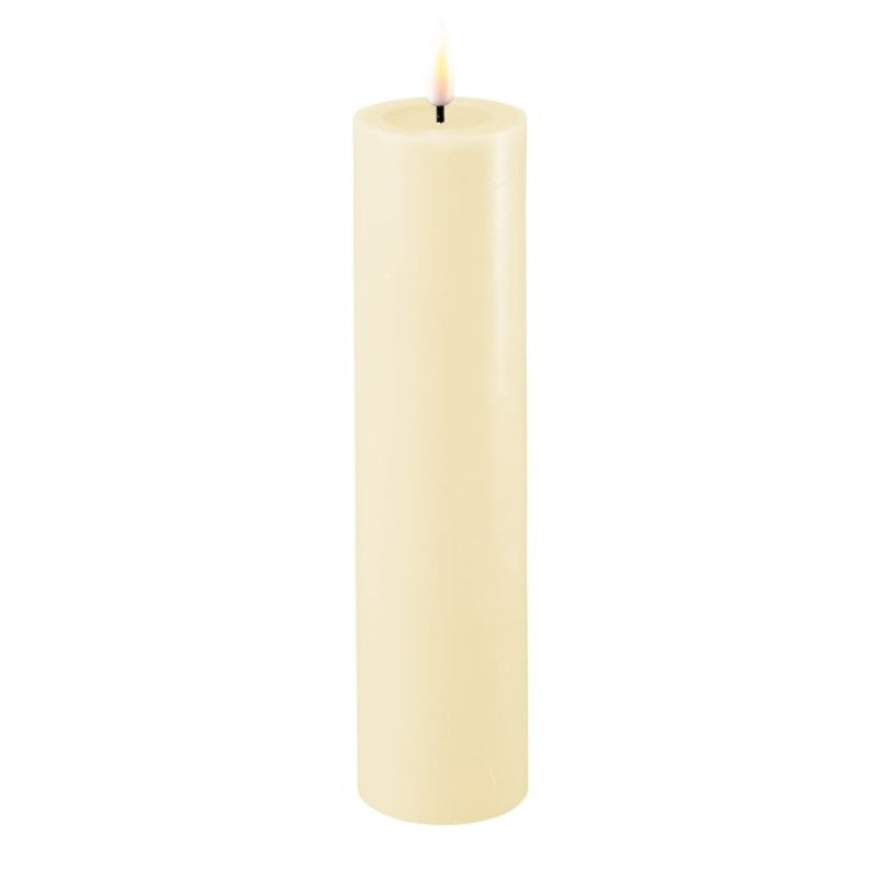 Cream LED Candle 5x 20 cm, Sold Individually-LED Candles-LNH Edit