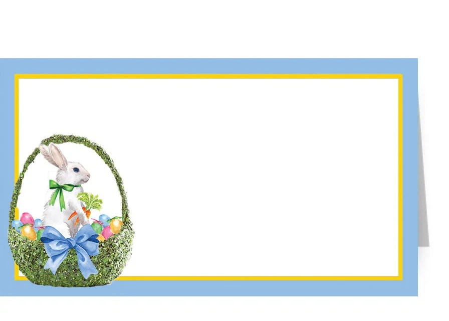 Easter Basket Foldover Placecards, Set of 10-Place Cards-LNH Edit