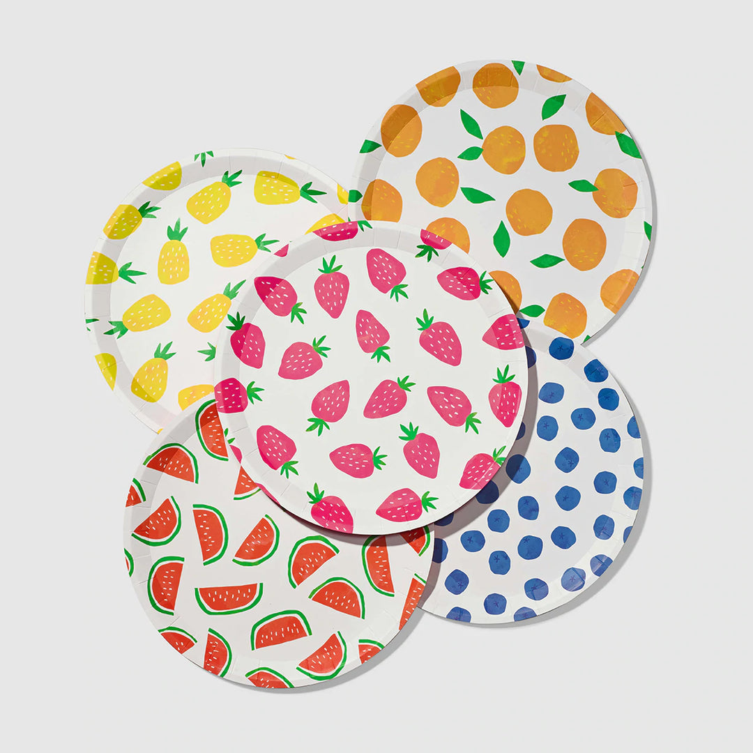 Fruit Punch Small Paper Plates, set of 10-Paper Plates-LNH Edit