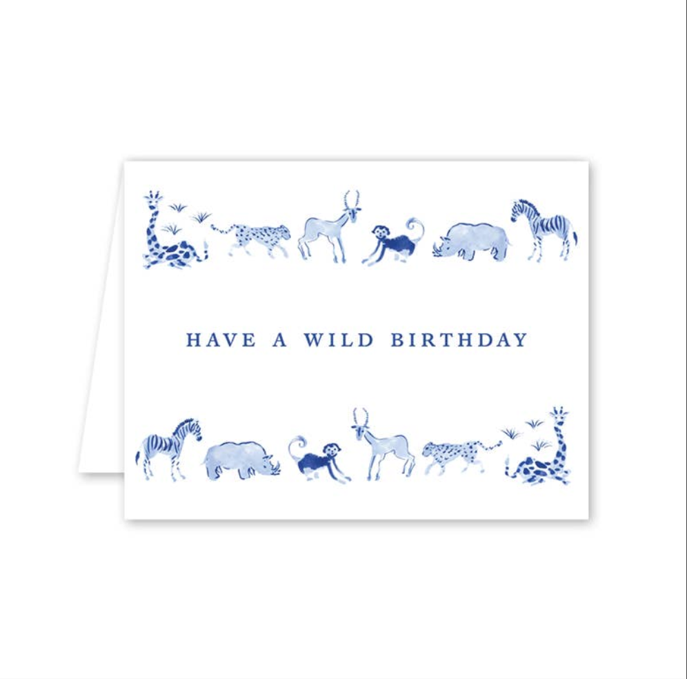 Blue Safari Birthday Card-Greeting Cards-LNH Edit