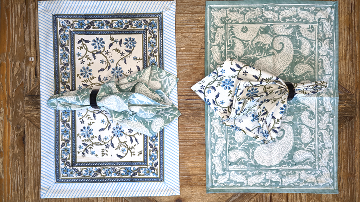 Olivia Placemats, Set of 2-Placemats-LNH Edit