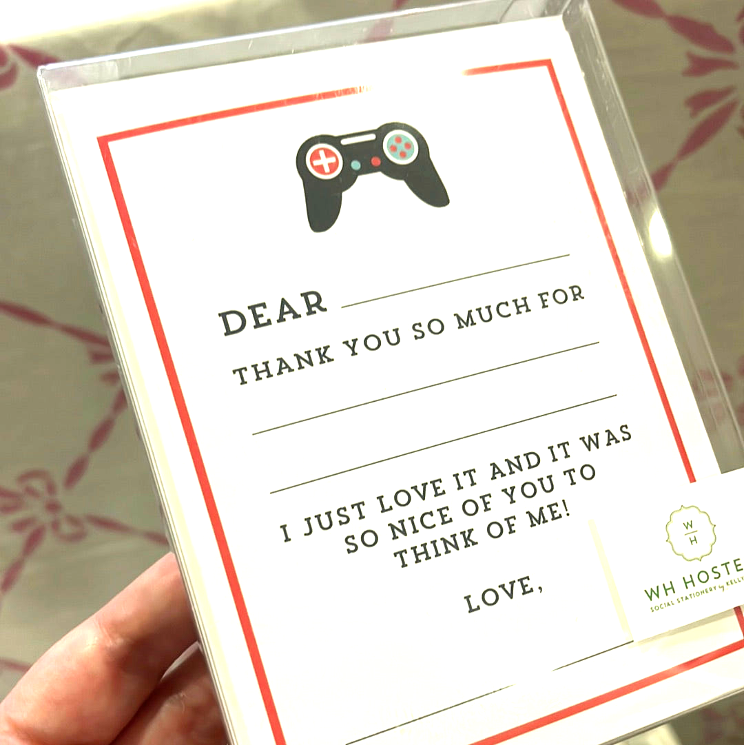 Video Games Fill-in-the-Blank Flat Notecards-Notecards-LNH Edit