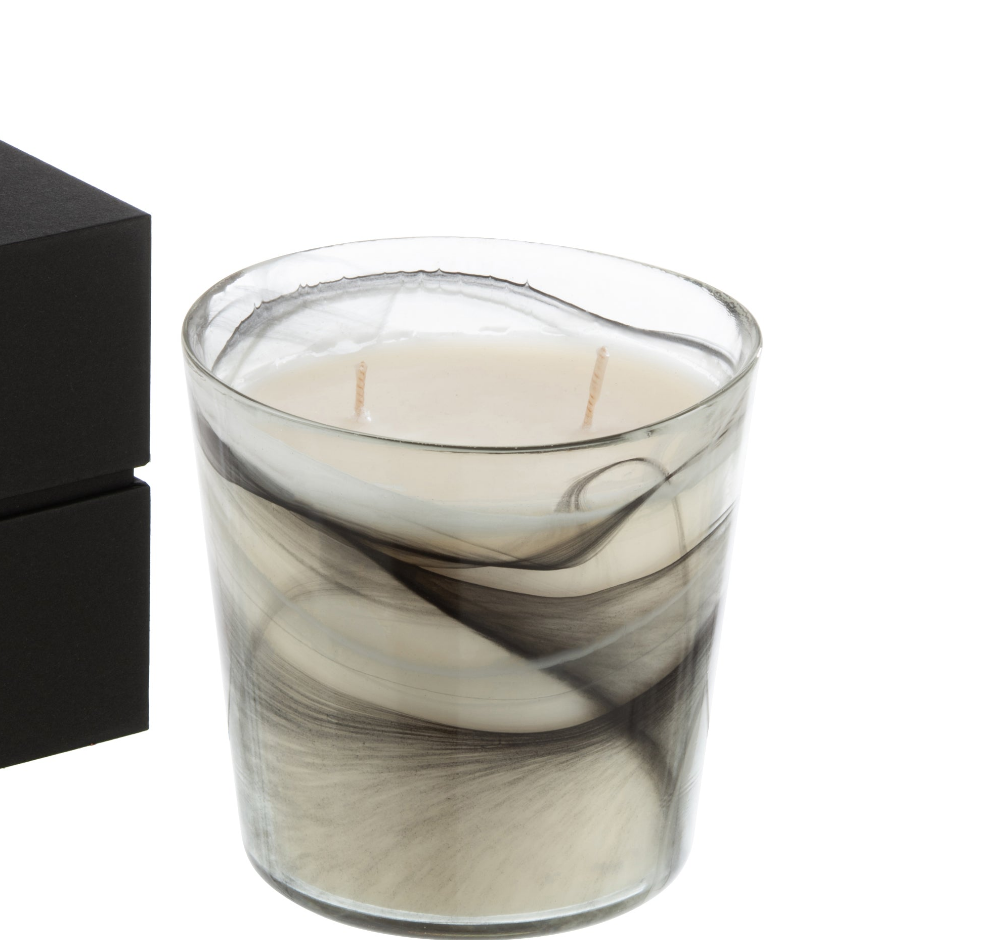 Noa Black Scented Candle, Medium-Scented Candles-LNH Edit