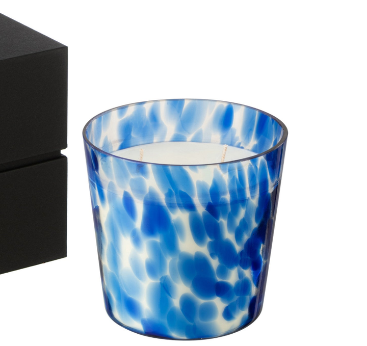 Noa Blue Scented Candle, Small-Scented Candles-LNH Edit