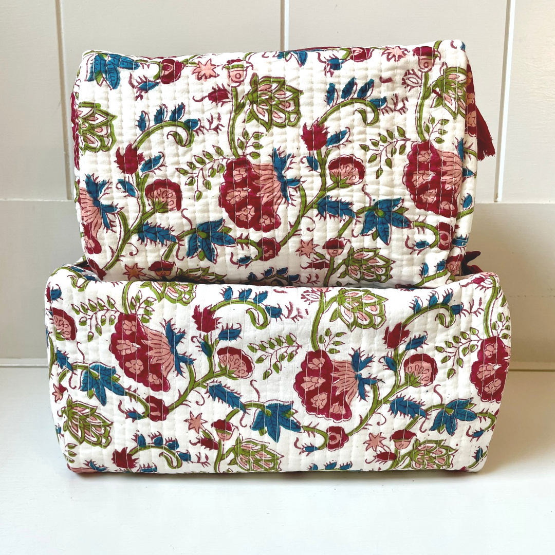 Pippa Cosmetic Bag- Set of 2-Wash Bags-LNH Edit