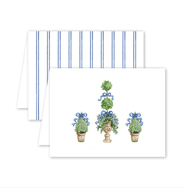 Ribbon Topiaries Card-Greeting Cards-LNH Edit