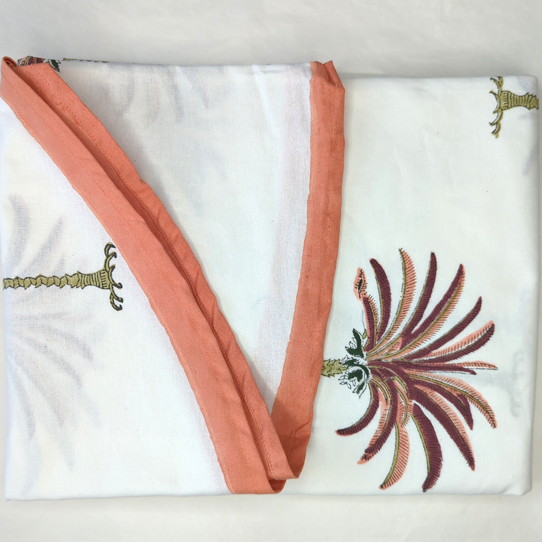 Palm Tree Pink Round Tablecloth-Tablecloths-LNH Edit