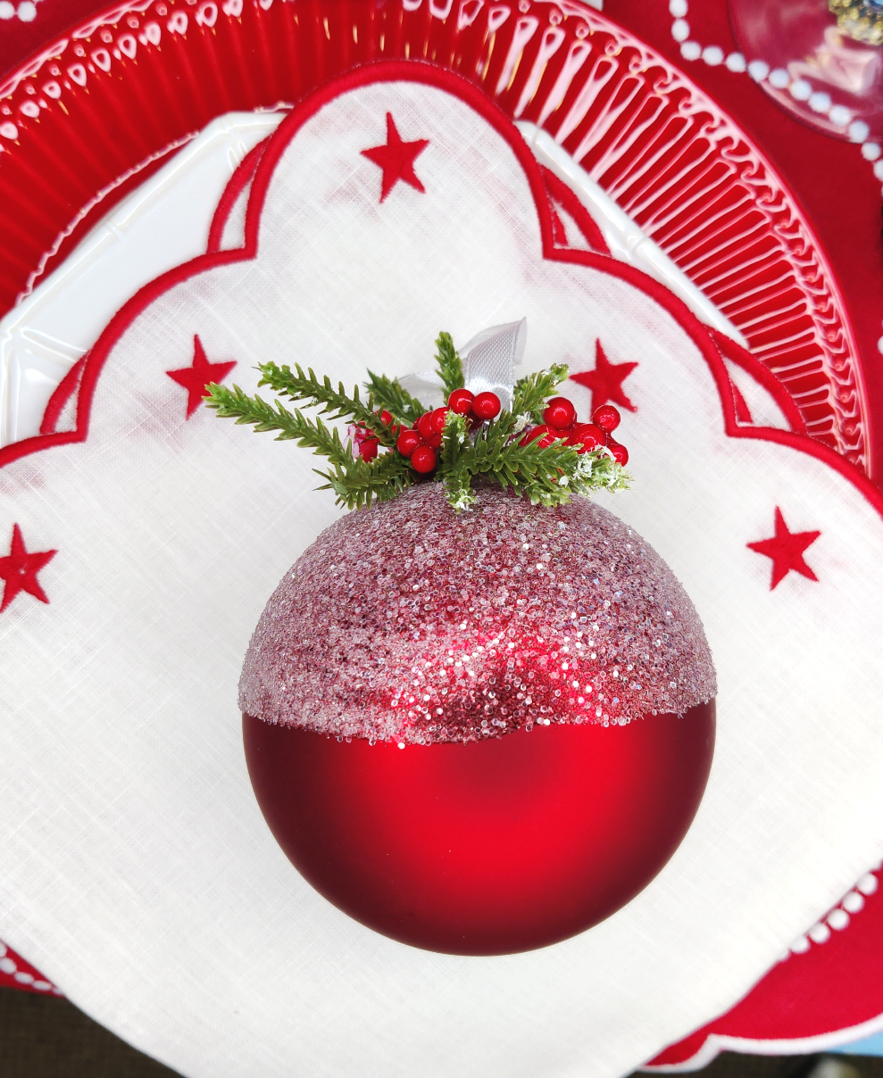 Christmas Baubles Sugar & Berries, Set of 4-Christmas Baubles-LNH Edit