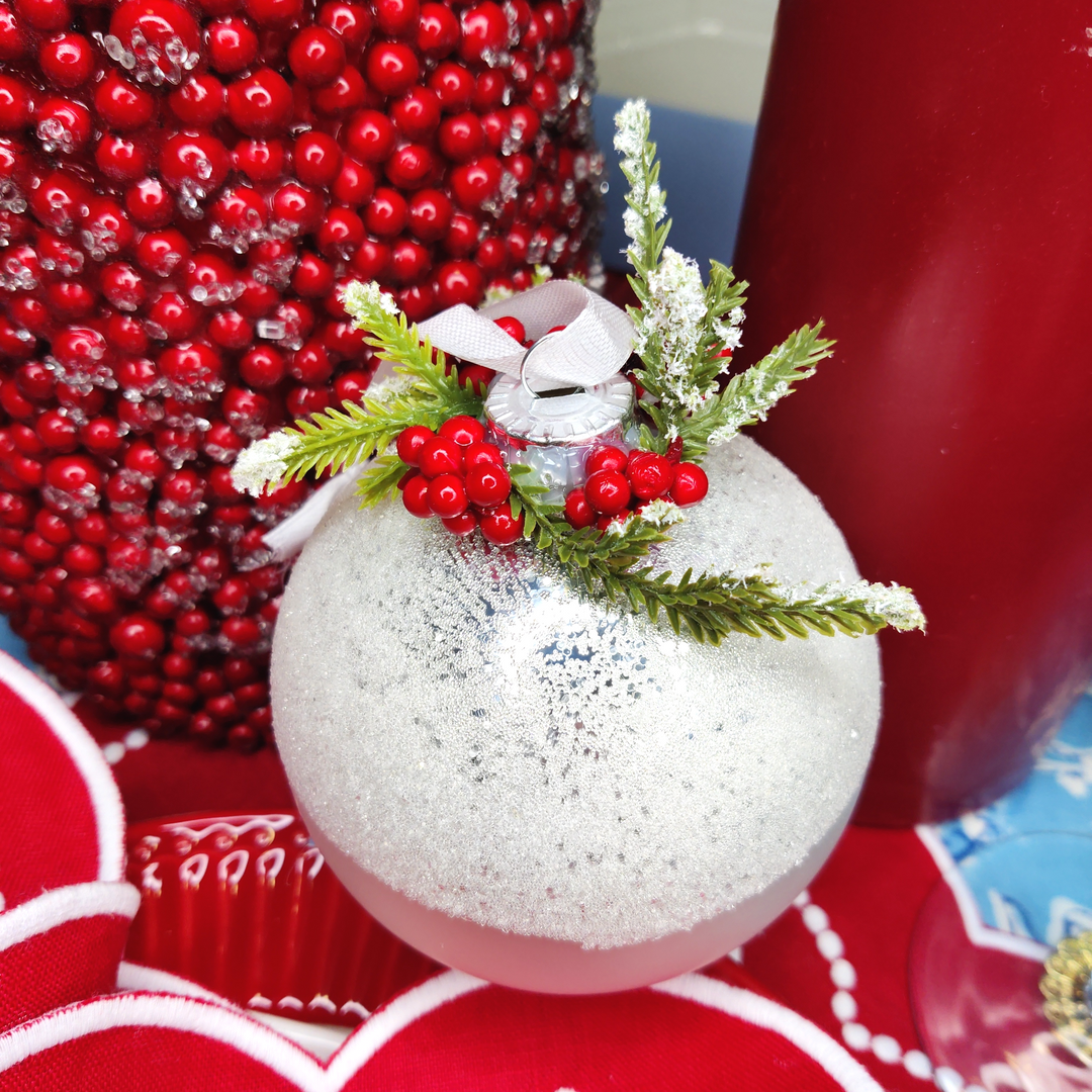 Christmas Baubles Sugar & Berries, Set of 4-Christmas Baubles-LNH Edit