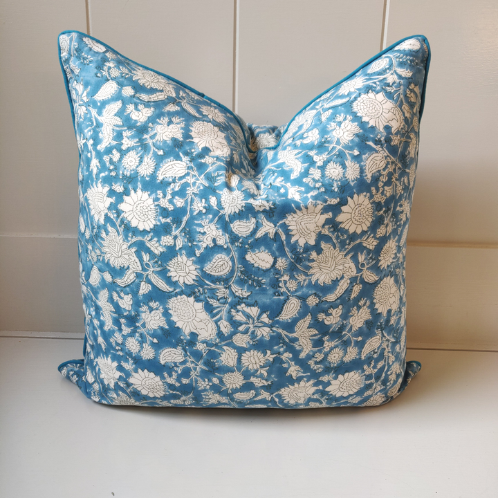 Kirsty Teal Blue Cushion Cover-Cushion Covers-LNH Edit