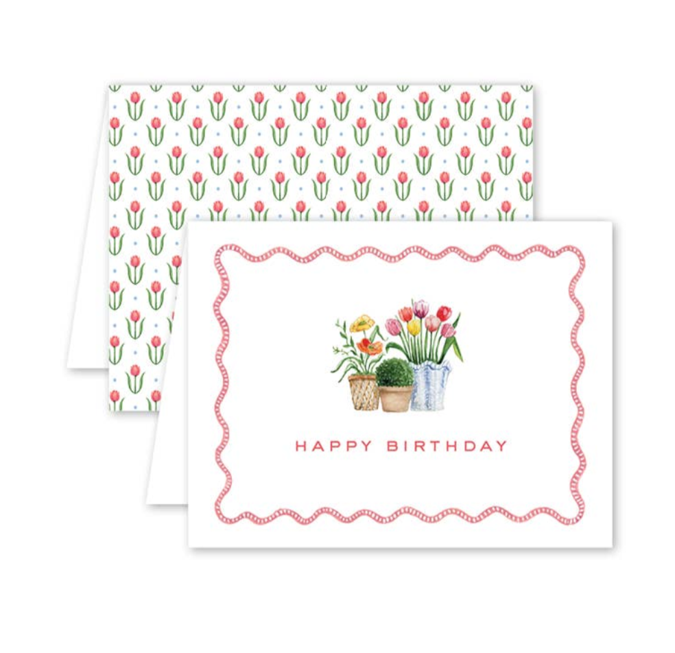 Flower Cart Birthday Card-Greeting Cards-LNH Edit
