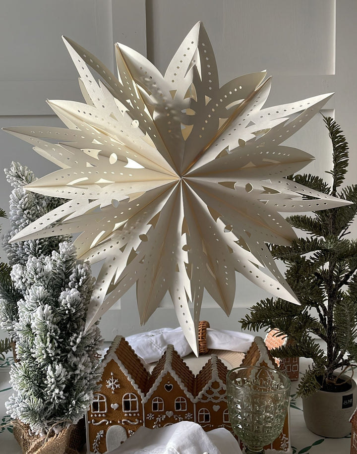Vintage Paper Star, 54cm-Seasonal Decorations-LNH Edit
