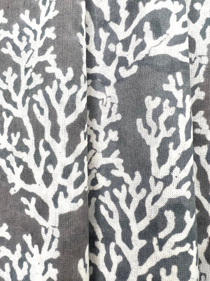 Coral Grey Napkin, Set of 4-Napkins-LNH Edit