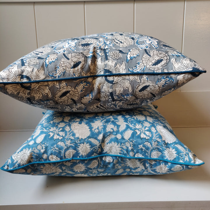 Kirsty Teal Blue Cushion Cover-Cushion Covers-LNH Edit