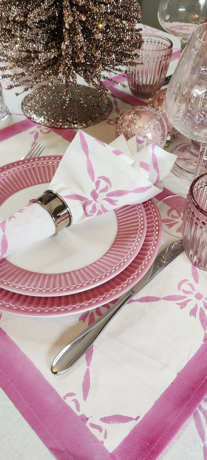 Elizabeth Pink Rectangular Tablecloth-Tablecloths-LNH Edit