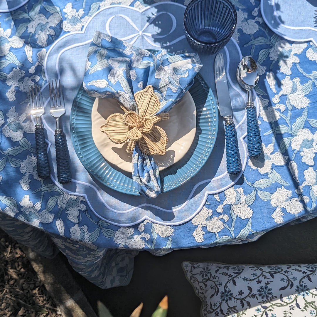 Orchid Blue XXL Round Tablecloth-Tablecloths-LNH Edit