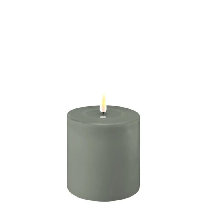 Green LED Candle 10 x 10cm, sold individually-LED Candles-LNH Edit