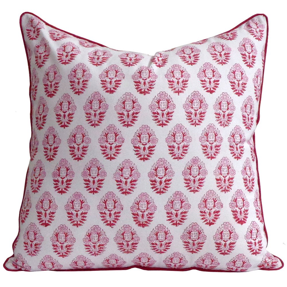 Pia Bright Pink Cushion Cover-Cushion Covers-LNH Edit