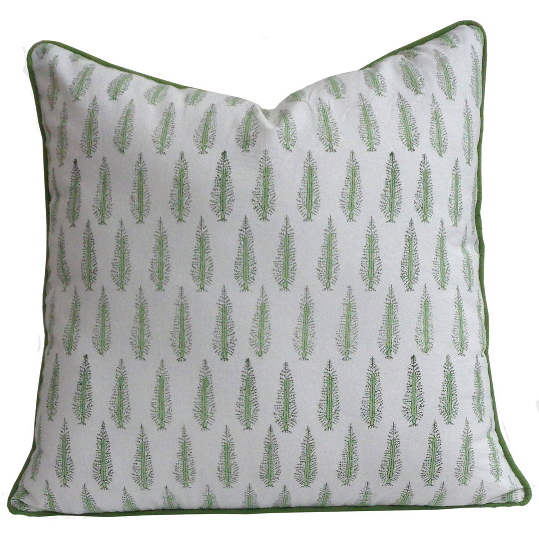Poppy Green Cushion Cover-Cushion Covers-LNH Edit