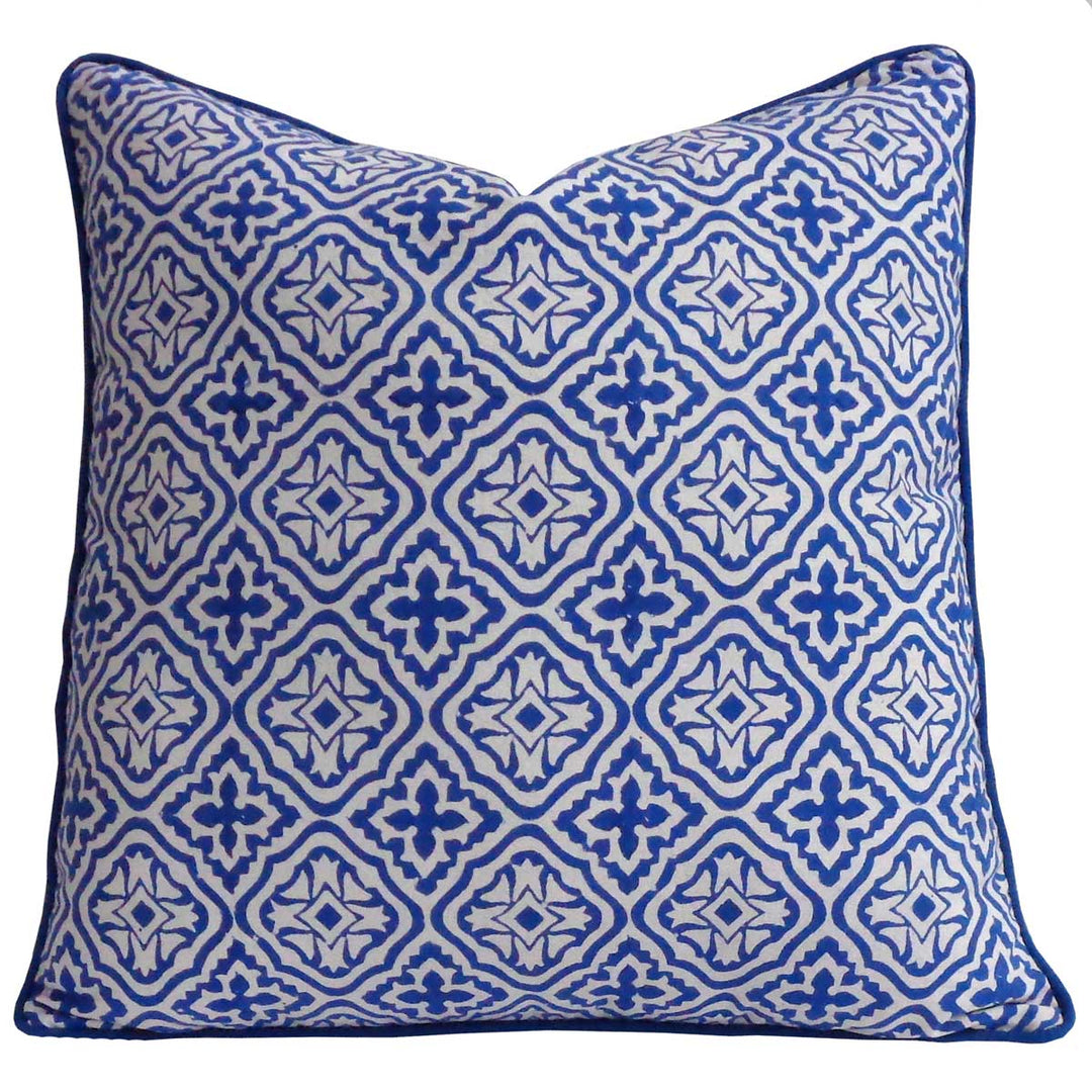 Danielle Blue Cushion Cover-Cushion Covers-LNH Edit