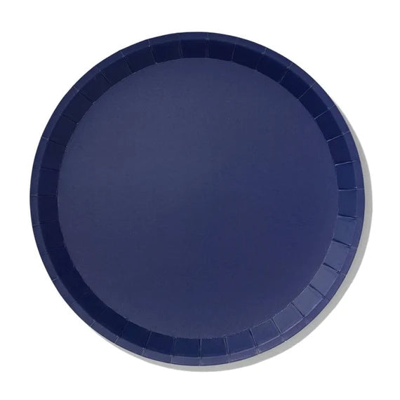 Navy Large Paper Plate, set of 10-Paper Plates-LNH Edit