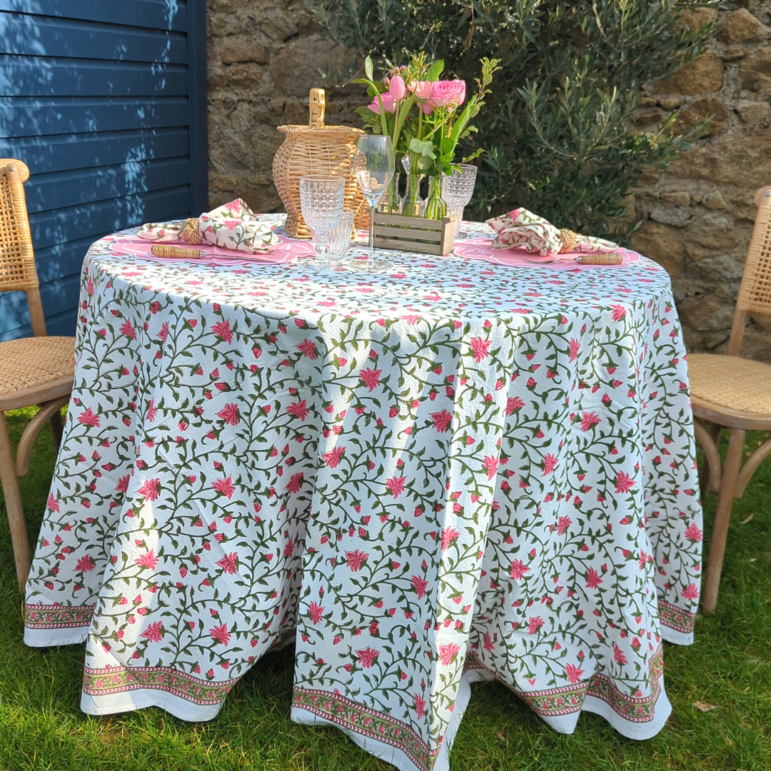 Abigail Round Tablecloth-Tablecloths-LNH Edit