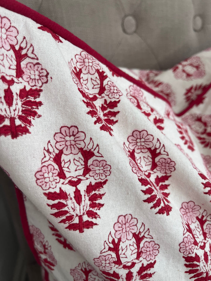 Pia Bright Pink Cushion Cover-Cushion Covers-LNH Edit