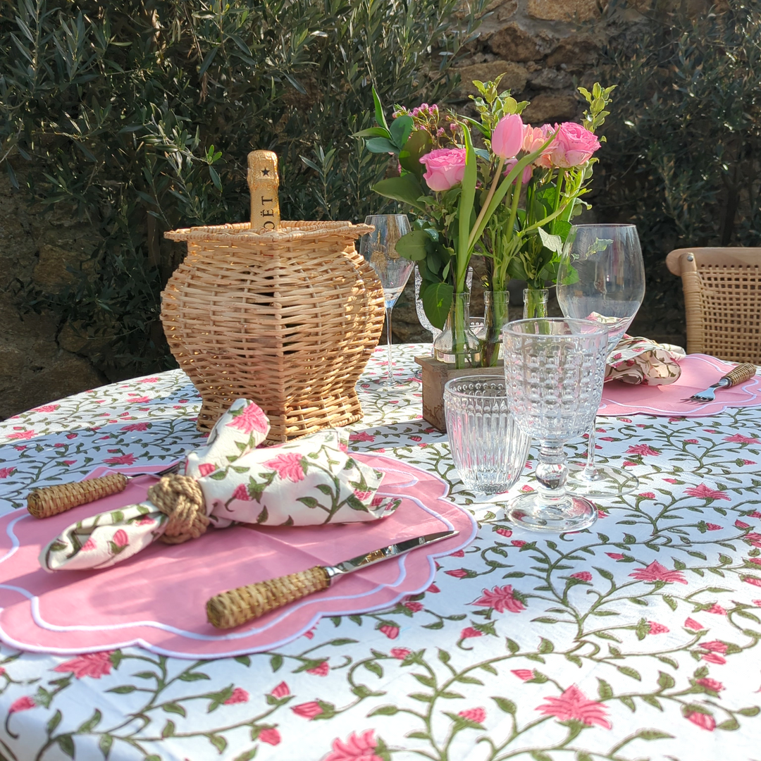 Abigail Round Tablecloth-Tablecloths-LNH Edit