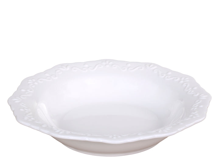 Provence White Soup Bowl, Set of 6-Dinner Plates-LNH Edit